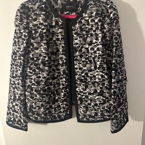 NWOT. Never Worn! IMNYC Isaac Mizrahi Black and Gray Biz Jacket